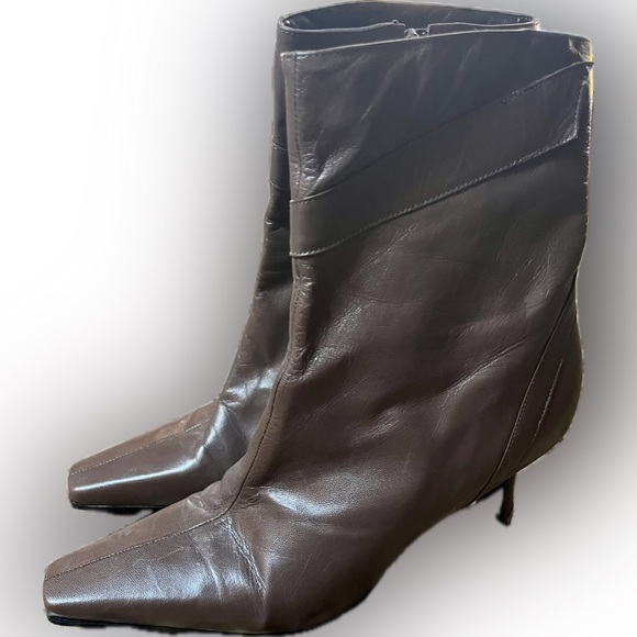 Enzo Angiolini Shoes - Enzo Angiolini Brown Heeled Boots 7